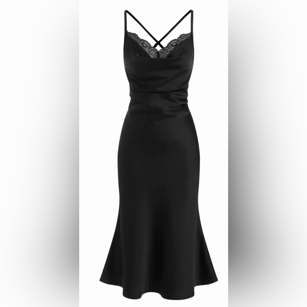 Cider Black Strapless Dress